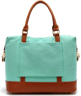 BLUBOON Travel Tote Bags with Zipper Ladies Canvas Bag Weekender Overnight Bag for Women Carry on Duffel Bag Trolley Sleeve