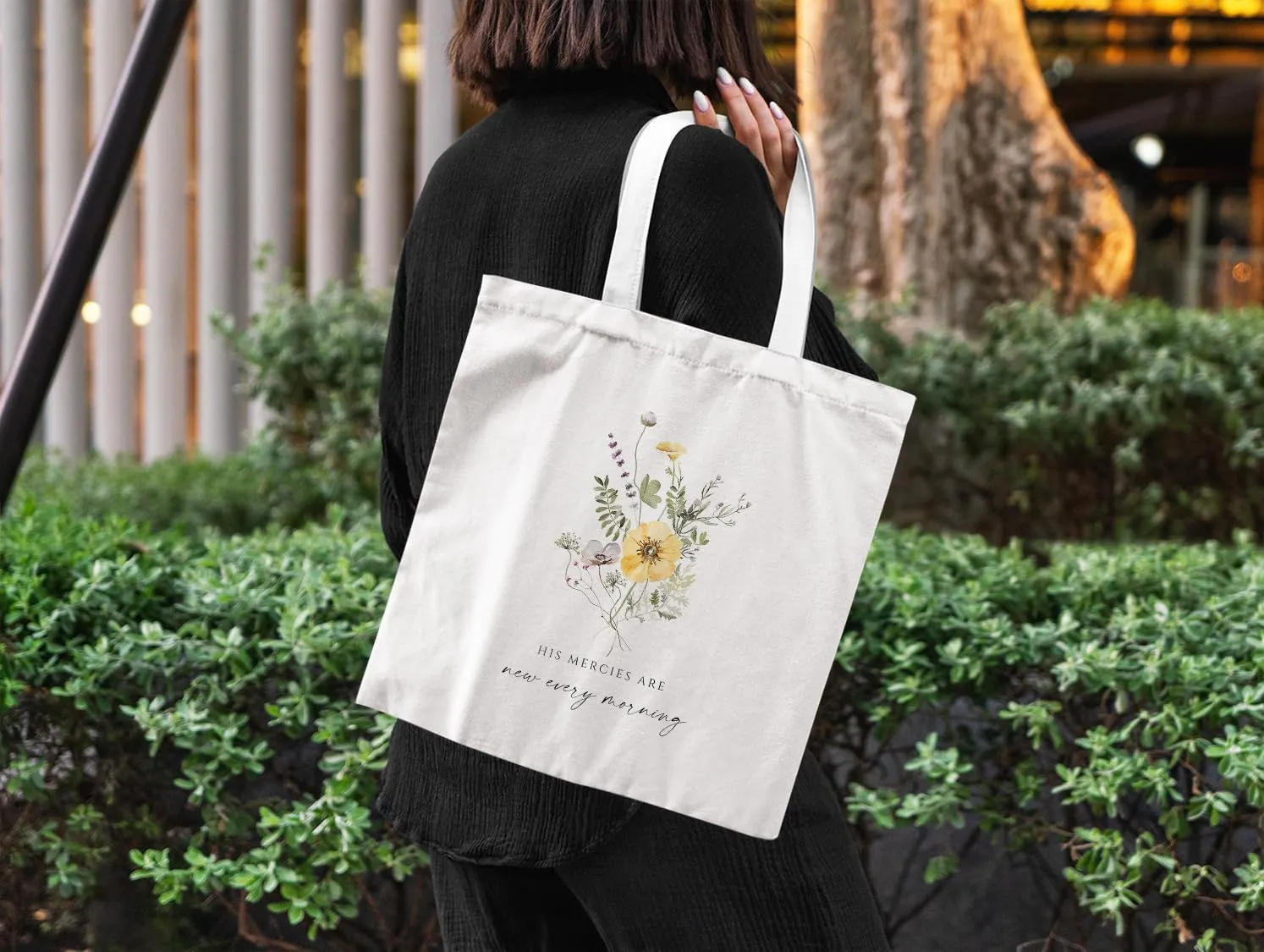 Christian Tote Bag, Christian tote Bag for Women, Bible tote bag, Bible Tote Bags for Women, Foral Tote Bag