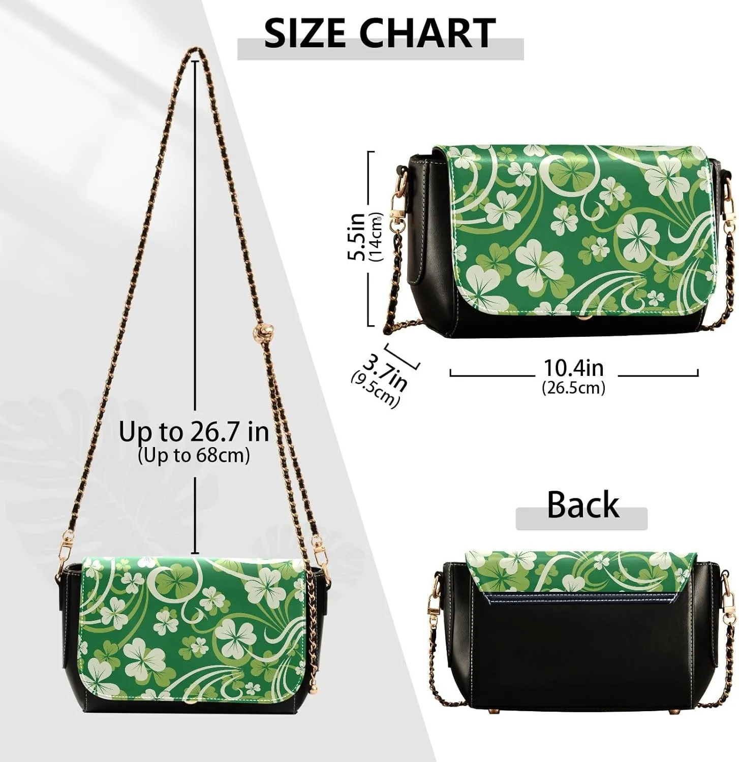 Crossbody Bags for Women Trendy Women's Black Shoulder Bag Small PU Leather Flap Cross Body Bag Handbags