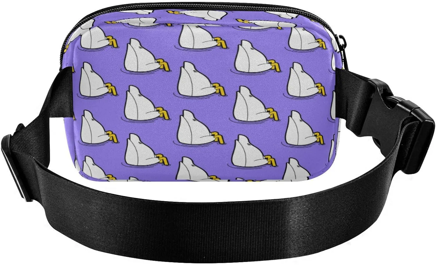 Fanny Pack Belt Bag for Women Men Goose Back Pattern Seamless Fashion Waist Pack Waterproof Adjustable Cross Body Fanny Pack for Workout/Running/Hiking/Traveling/Cycling