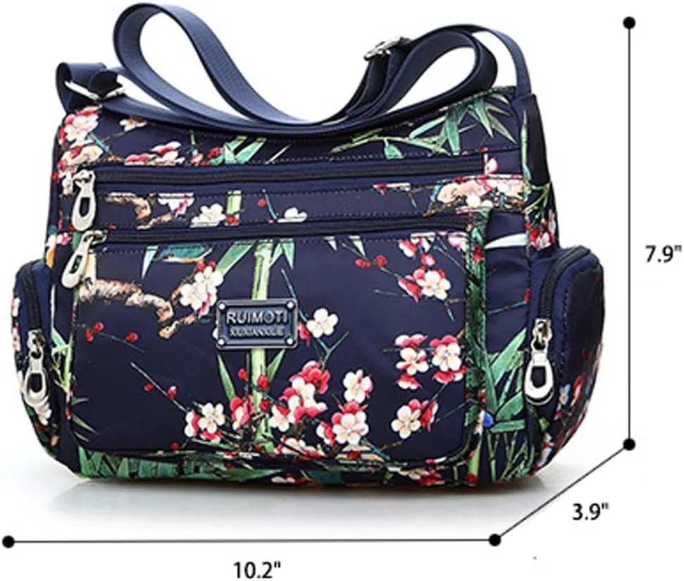 Flower cloth shoulder bag for women Crossbody Bags dumpling bag outdoor leisure large capacity women's bag