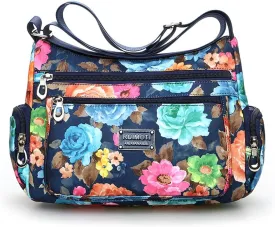 Flower cloth shoulder bag for women Crossbody Bags dumpling bag outdoor leisure large capacity women's bag