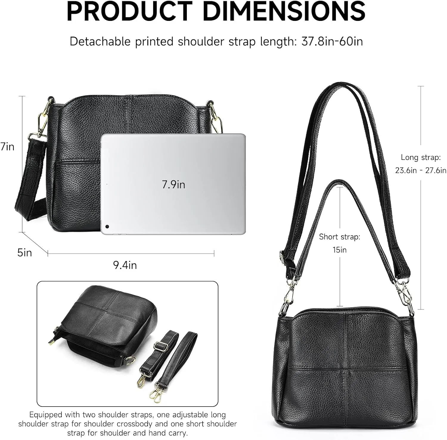 Genuine Leather Women Shoulder Bag Small Crossbody Bags Purse Mini Casual Hobo Lady Handbags and Purses Messenger Satchel