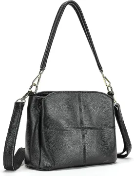 Genuine Leather Women Shoulder Bag Small Crossbody Bags Purse Mini Casual Hobo Lady Handbags and Purses Messenger Satchel
