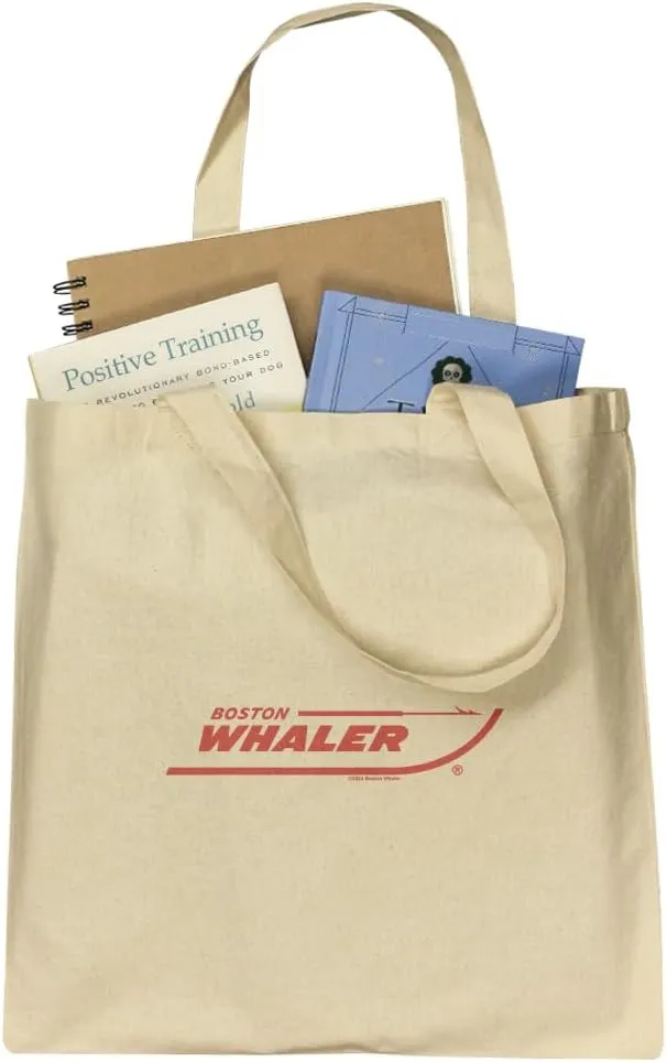 GRAPHICS & MORE Boston Whaler Red Logo Grocery Travel Reusable Tote Bag - Large