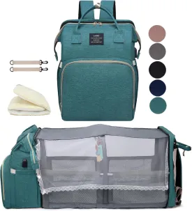 Green Diaper Bag Backpack for Mom: Baby Bags for Boys Girls Toddler Women Men Large Back Pack Diapers Bag Big Travel Paaleras Modernas Para Bebe Nia Unisex Newborn Essential Baby Registry