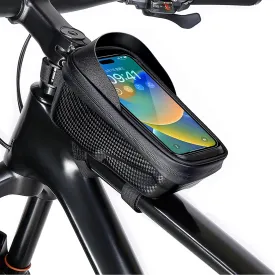 Hard Casing Waterproof bike cell phone holder,Tube Bag,bike accessories, bicycle front frame bag,mountain bike bag,ebike accessories 6.9''