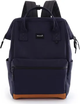 Himawari Travel School Backpack with USB Charging Port 15.6 Inch Doctor Work Bag for Women&Men College Students(124#-03#Dark Blue, Regular)