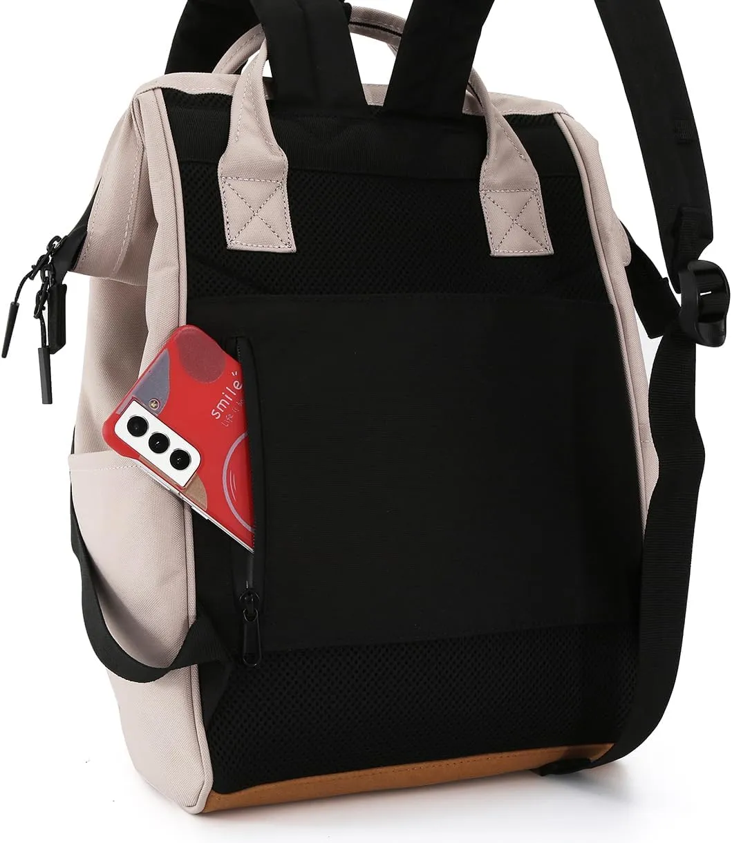 Himawari Travel School Backpack with USB Charging Port 15.6 Inch Doctor Work Bag for Women&Men College Students(124#-03#Dark Blue, Regular)