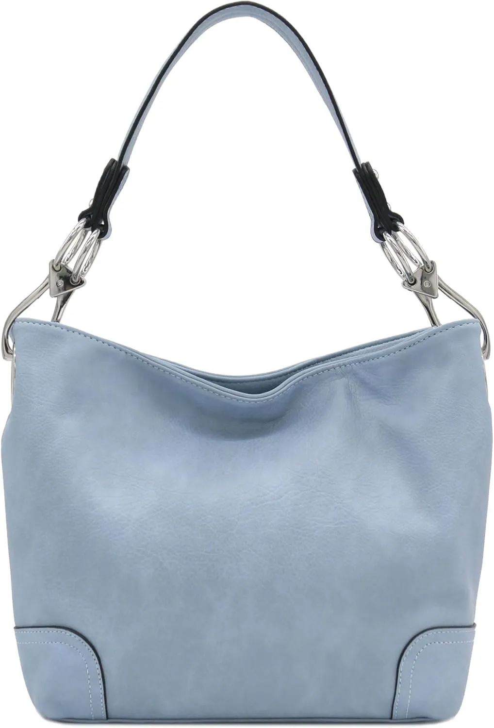 Hobo Shoulder Bag with Big Snap Hook Hardware