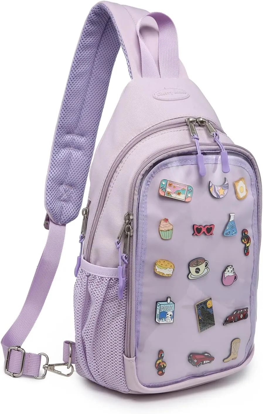 Kawaii Oxford Ita Bag Pin Display Chest Pack Shoulder Bag Sport Backpack Hiking Daypack