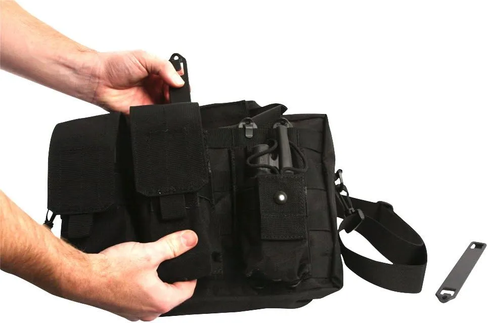 LA Police Gear MOLLE Gear Bag, Utility Bag, Small Bug Out Bag, Tactical Range Bag, Ammo Storage Bag - Coyote