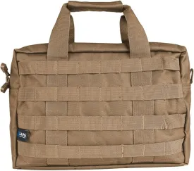 LA Police Gear MOLLE Gear Bag, Utility Bag, Small Bug Out Bag, Tactical Range Bag, Ammo Storage Bag - Coyote
