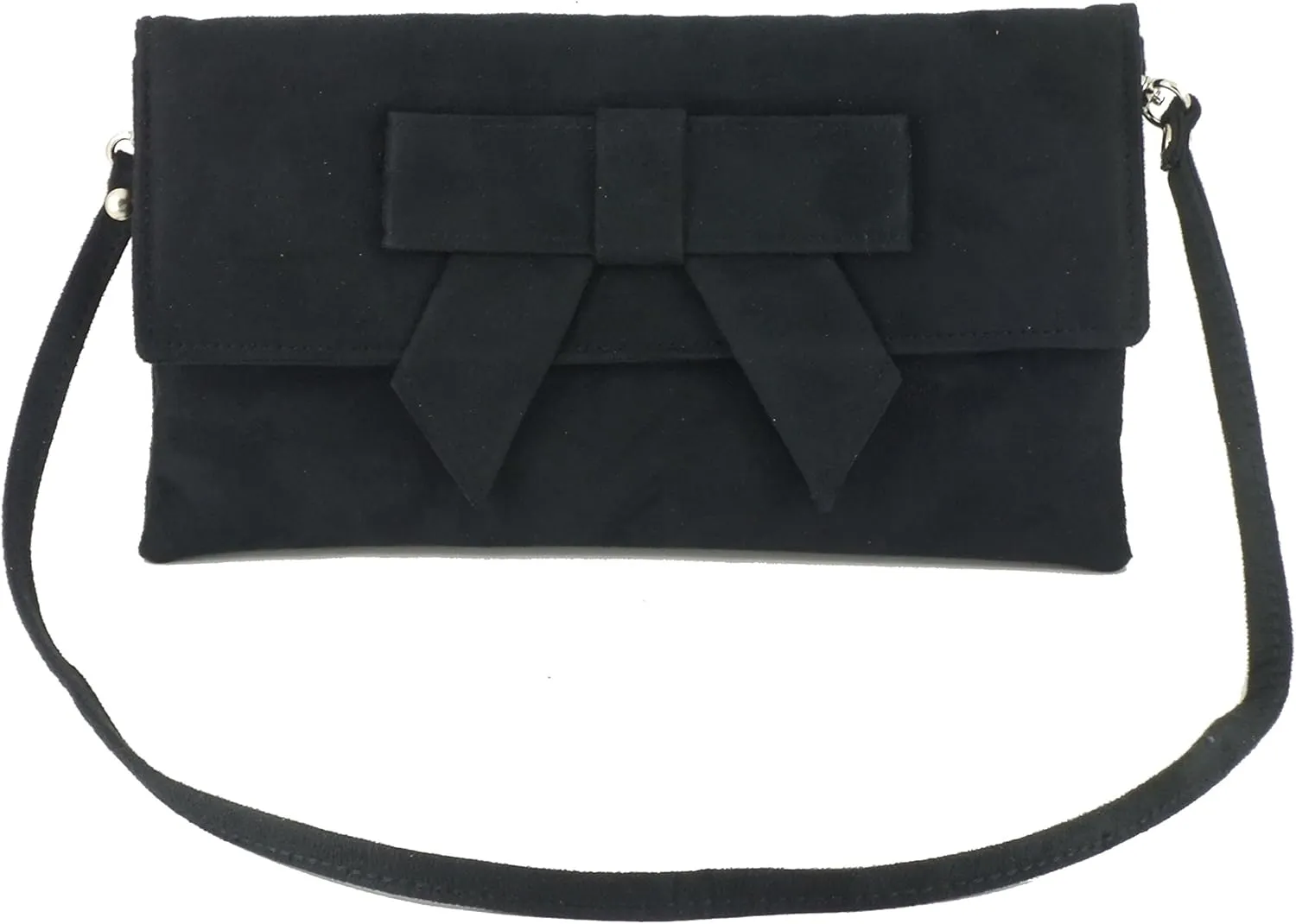 LONI Womens Cute Suede Faux Leather Clutch bag/Shoulder Bag