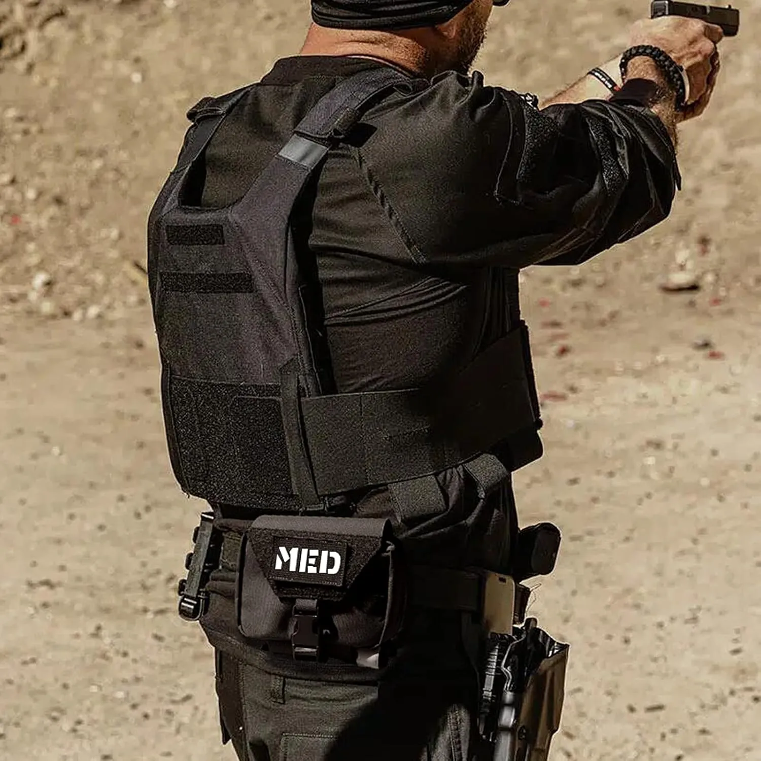 PETAC GEAR Tactical Rip Away Medical Pouch Tear Off First Aid IFAK Pouch Molle & Belt Horizontal Outdoor Emergency Survival Bag