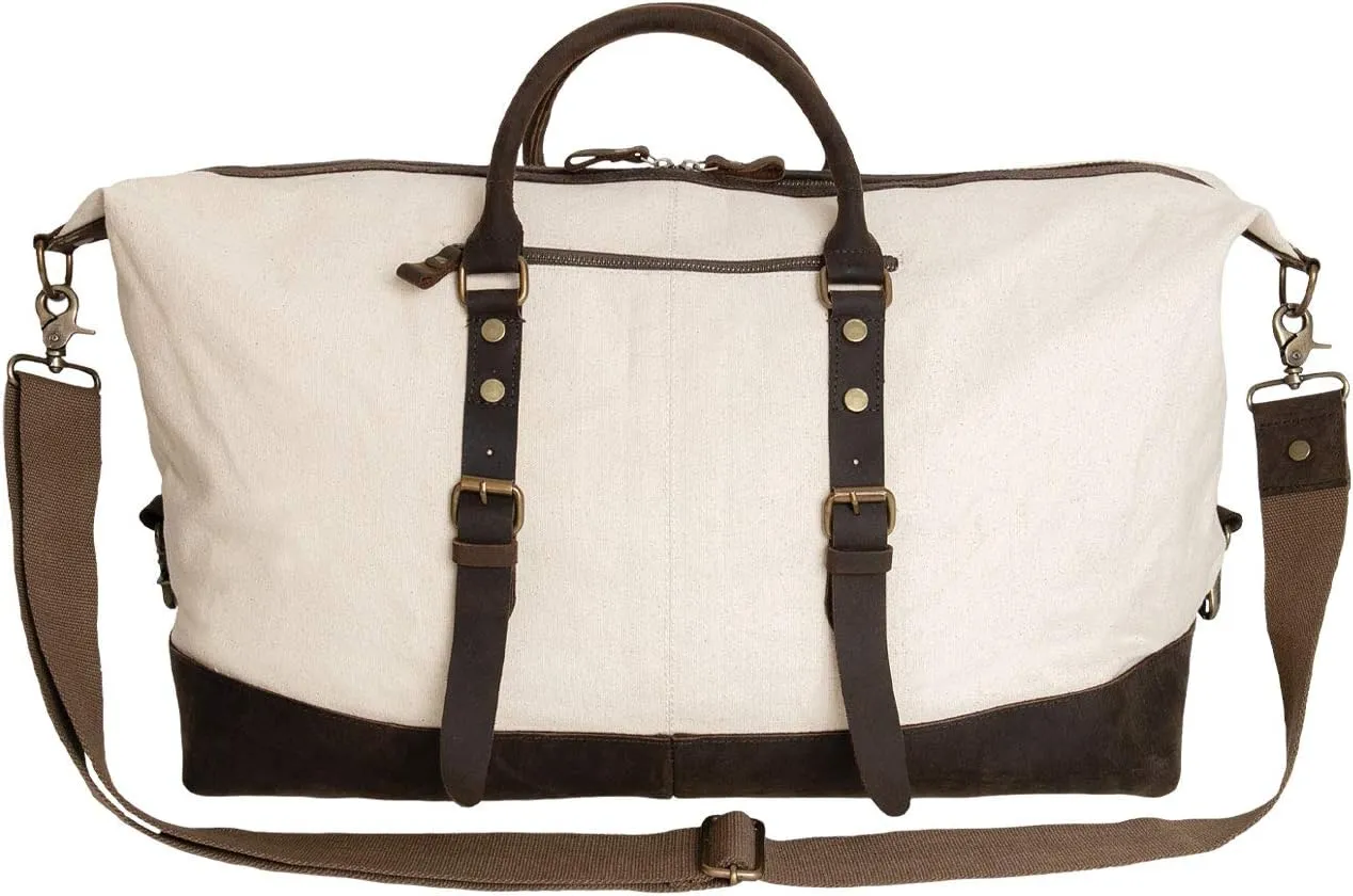 Rothco Canvas Medic Bag Crossbody Shoulder Bag with Leather Closing Straps