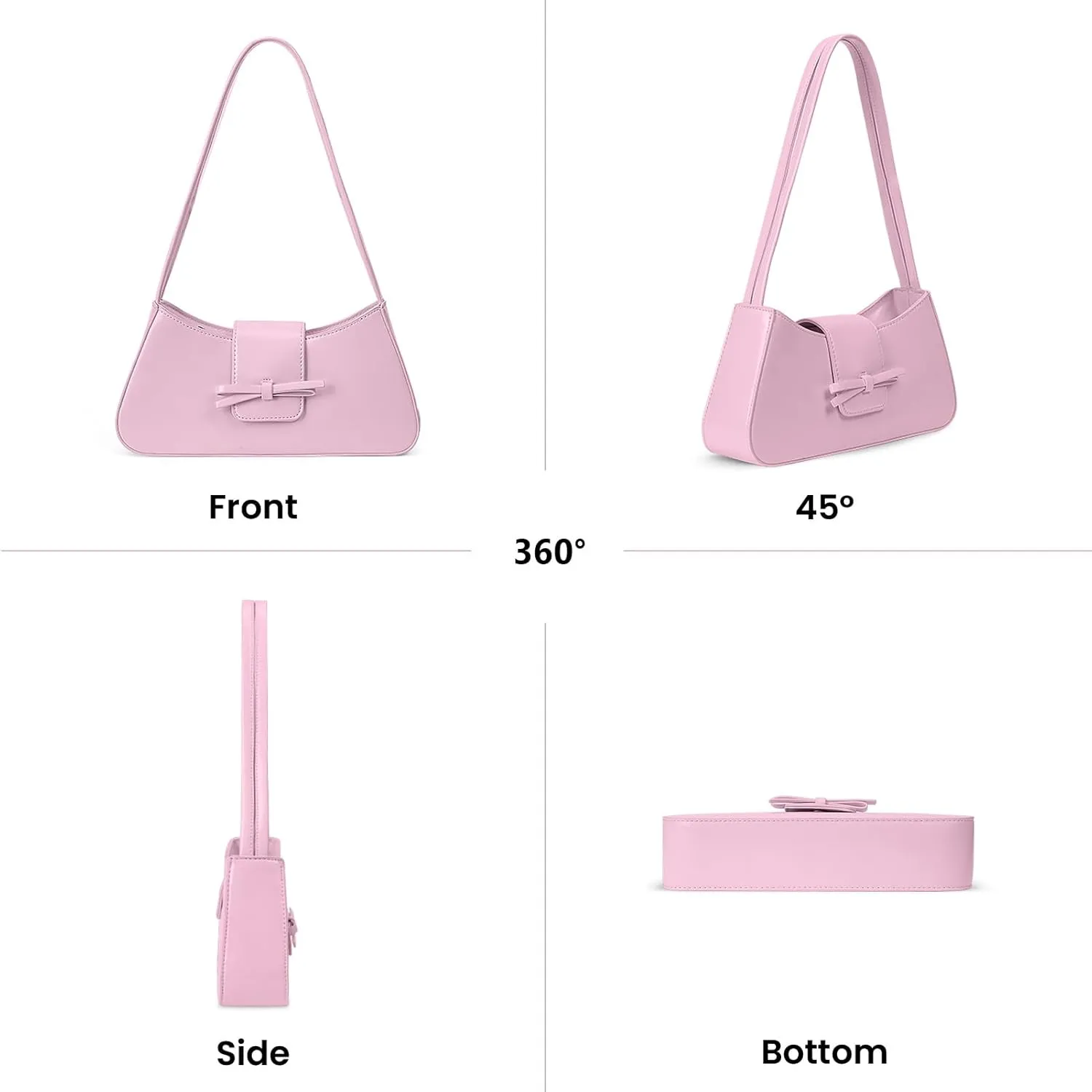 Shoulder Bags for Women Purses and Handbags Coquette Bow Purse Y2k Bag Small Shoulder Bag Mini Clutch Hobo Handbag