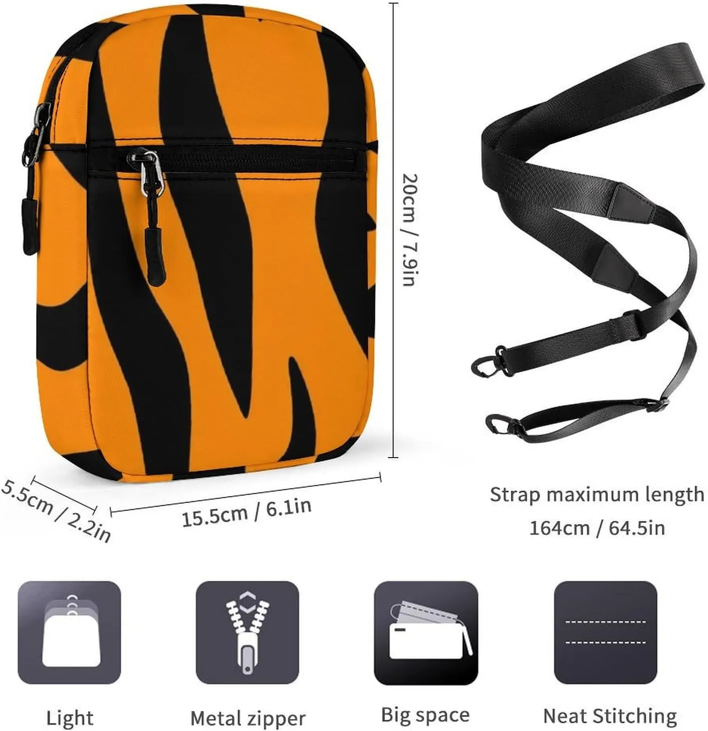 Small Crossbody Bag for Women, Casual Mini Shoulder Pouch Portable Travel Purse Cell Phone Bag