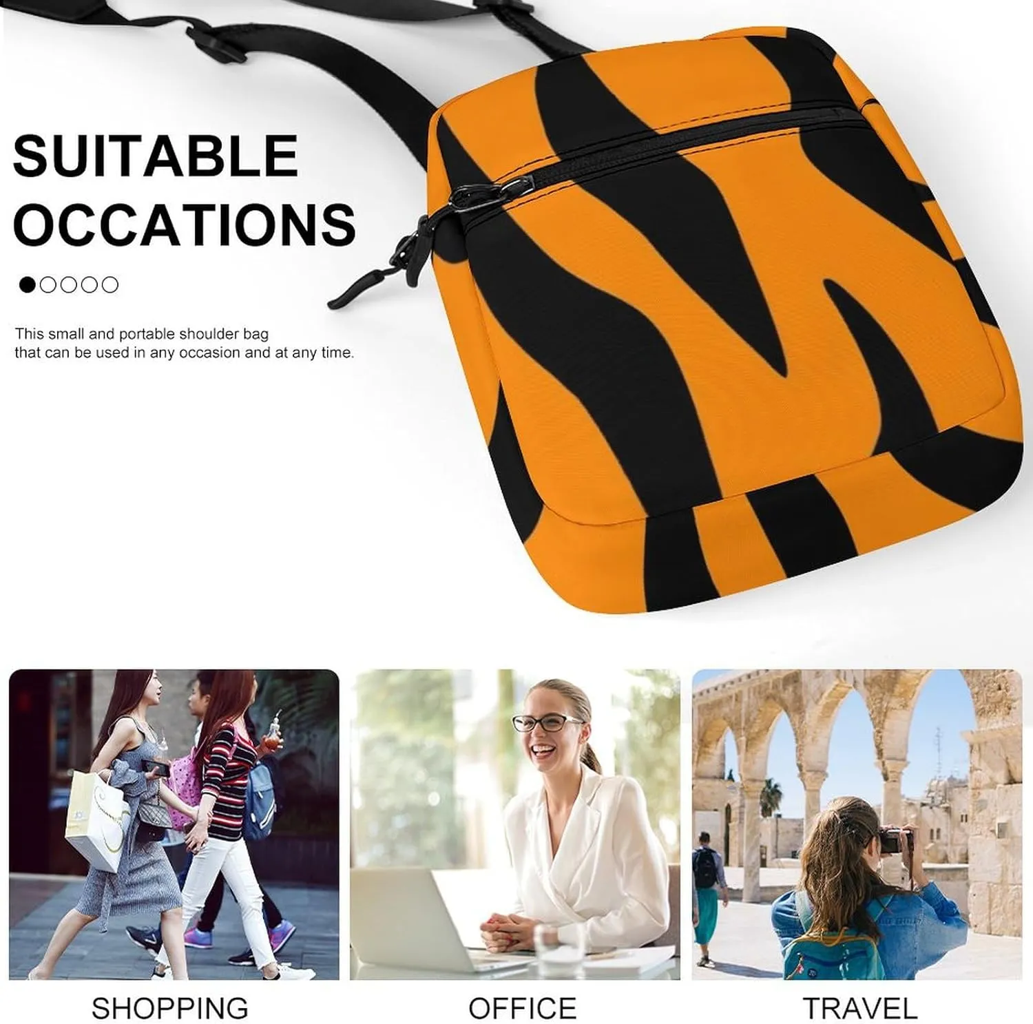 Small Crossbody Bag for Women, Casual Mini Shoulder Pouch Portable Travel Purse Cell Phone Bag