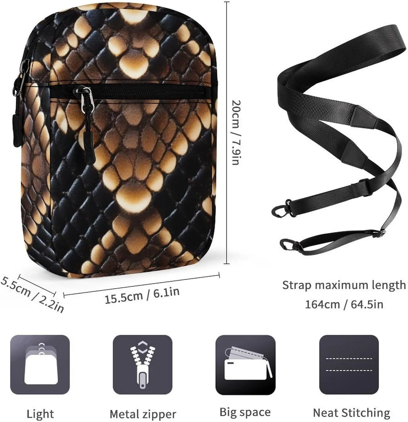 Small Crossbody Bag for Women, Casual Mini Shoulder Pouch Portable Travel Purse Cell Phone Bag