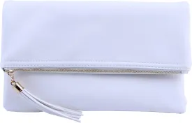 Solene Envelope Clutch Bags for Women Foldover Crossbody Tassel Wallet with Chain Strap, Elegant Evening Purse