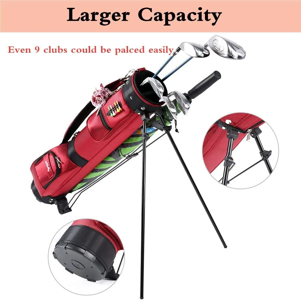 Sunday Golf Bag with Stand, Golf Carry Bag with Travel Shoulder, Lightweight Golf Bag for Men WomenGolf Stand Bag