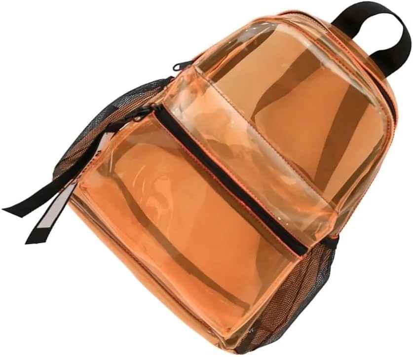 Transparent Backpack See Through Travel Backpack Clear Jelly Beach Shoulder Bag