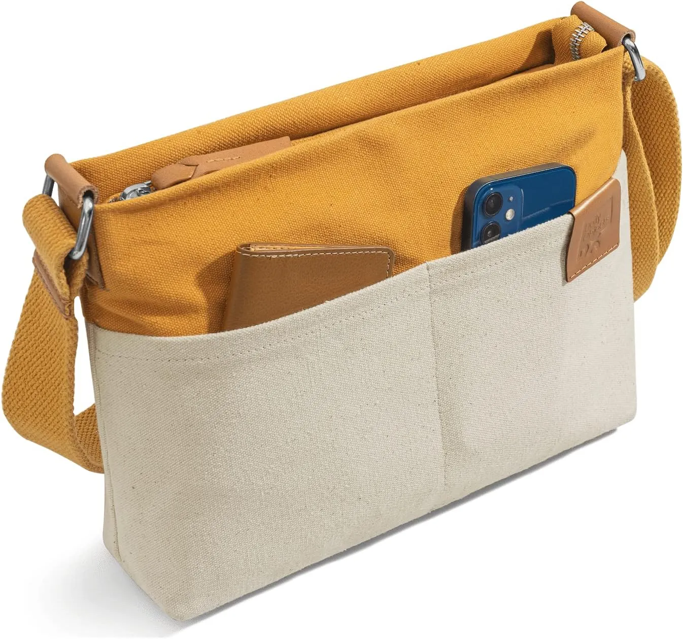 Unisex All Sunday Crossbody Messenger Bag | Trendy Cotton Handbag Purse | Shoulder Bag Organiser