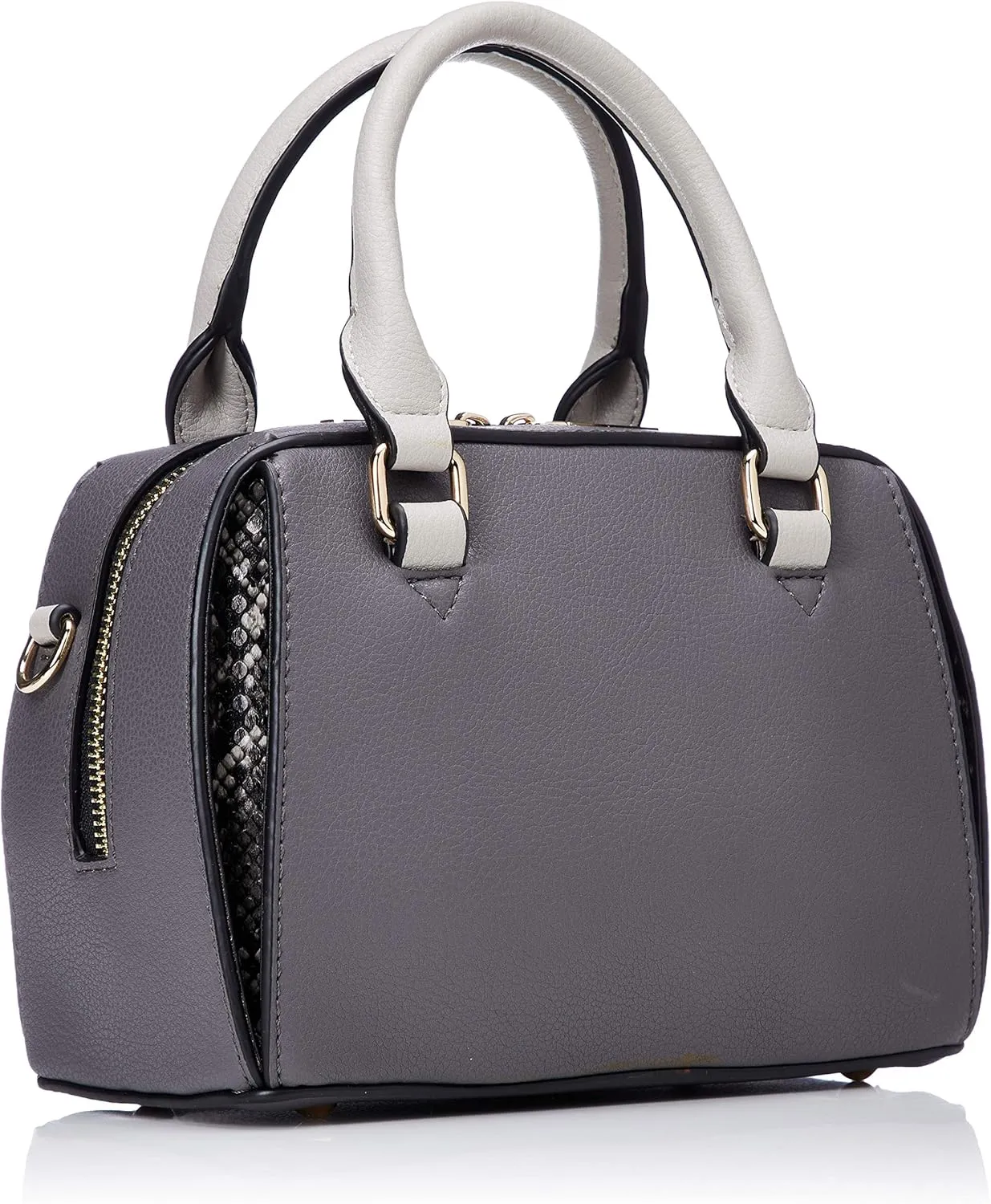 Women Python Mini 2-Way Boston Bag Shoulder