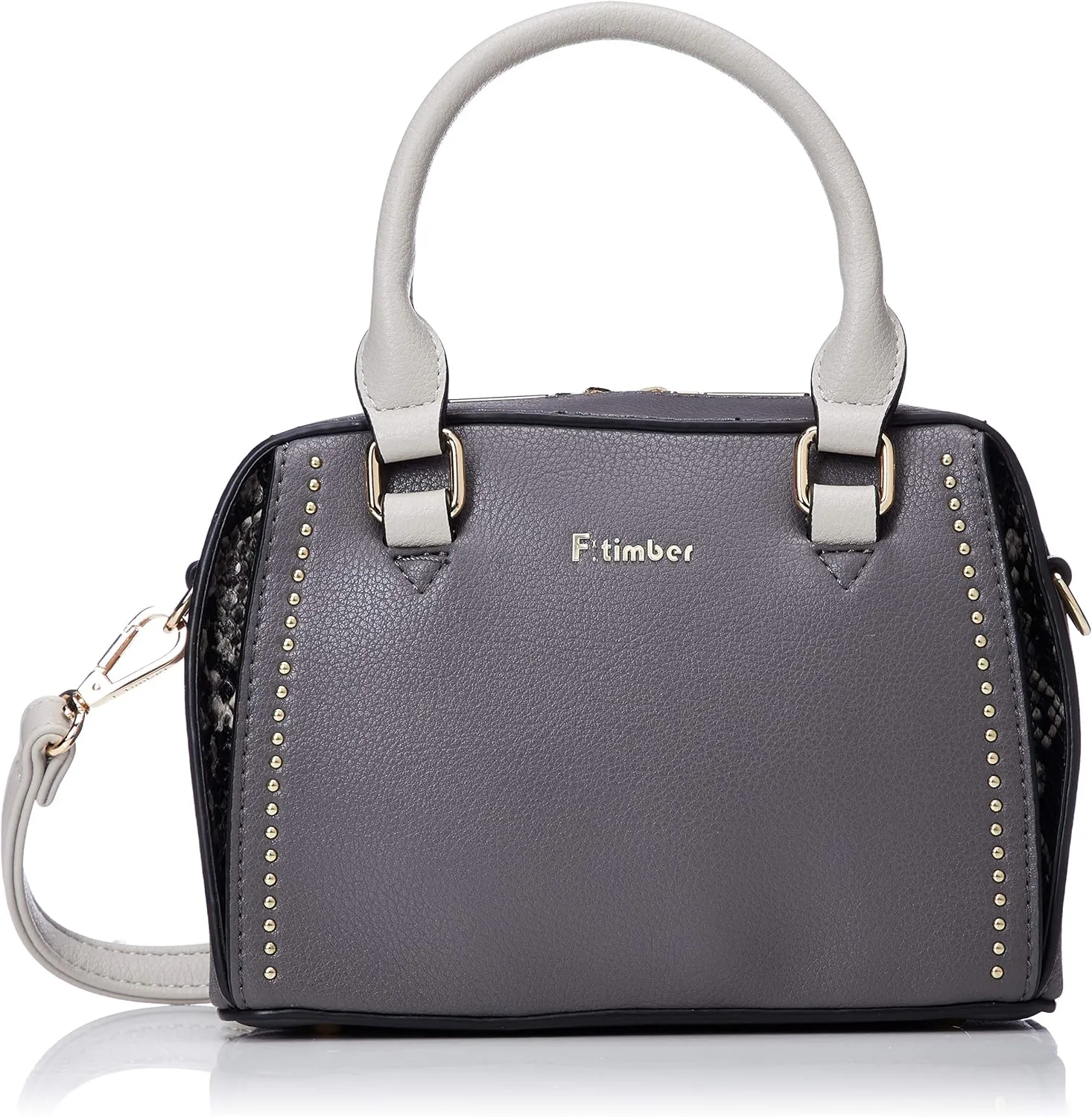 Women Python Mini 2-Way Boston Bag Shoulder